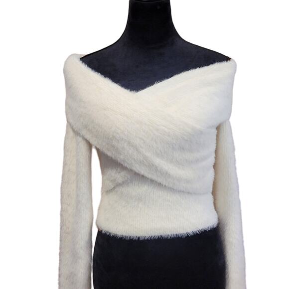 Jonathan Simkhai Aiden Off-The Shoulder Knit Top Size Medium - Picture 1 of 6